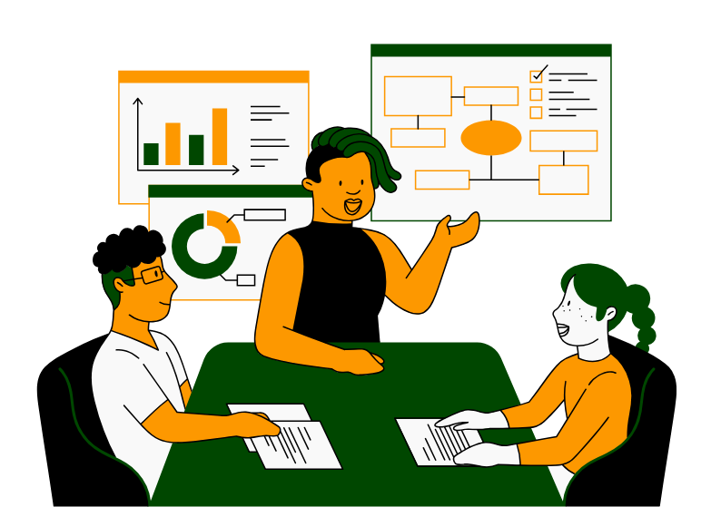 digital marketing process including strategy planning content creation and business growth execution