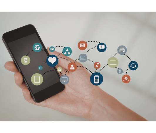 Social media management service image showing content strategy and audience engagement