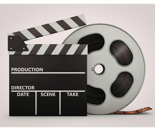 Video marketing and production image showing reels and promotional video content